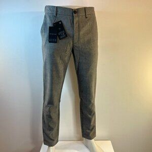 Denim & Flower Men's Grey Plaid Tech Performance AMS Pant - Size XL - NWT $78